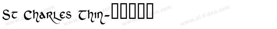 St Charles Thin字体转换
